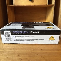 Behringer P16-MB Mounting Bracket for Powerplay P16-M New In Box