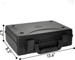 13.6 Inch Hard Carrying Case,Shockproof Storage Box with Customizable Foam,Porta