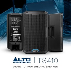 Alto Professional TS410 – 2000W 10″ Powered PA Speaker with 3 Channel Mixer, …
