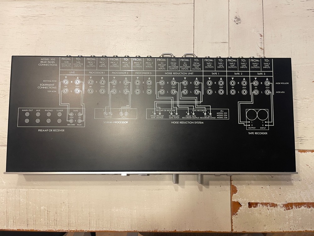 DBX 200 Recording Technology Series Program Route Selector