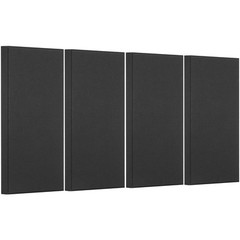 VEVOR 4 PCS Acoustic Wall Panels 2 in Thick 23.6 x 11.8 in Self-adhesive Black