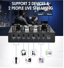 Upgraded Podcast Equipment Bundle For 2 Podcasting Equipment With BM-800 Microph
