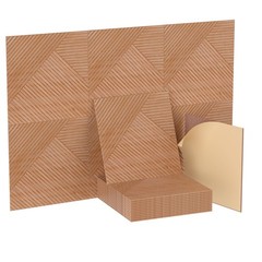 6-Pack Acoustic Panels 72×48 inches, Decorative Acoustic Panels, Self-Adhesive