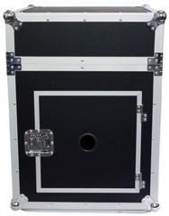 Pro X T-12MRSS 12U x 10U Slant Combo DJ / Mixer Rack Case w/ 4″ Wheels/Casters