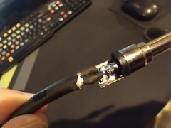 10ft stereo to mono summing cable WITH RESISTORS 1/4″ TRS to 1/4″ TS 6.35mm