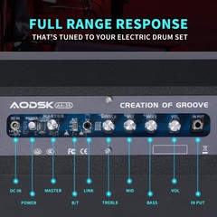 AODSK 35W Professional Electronic Drum Amplifier | 12.36X11.61 inches, Black