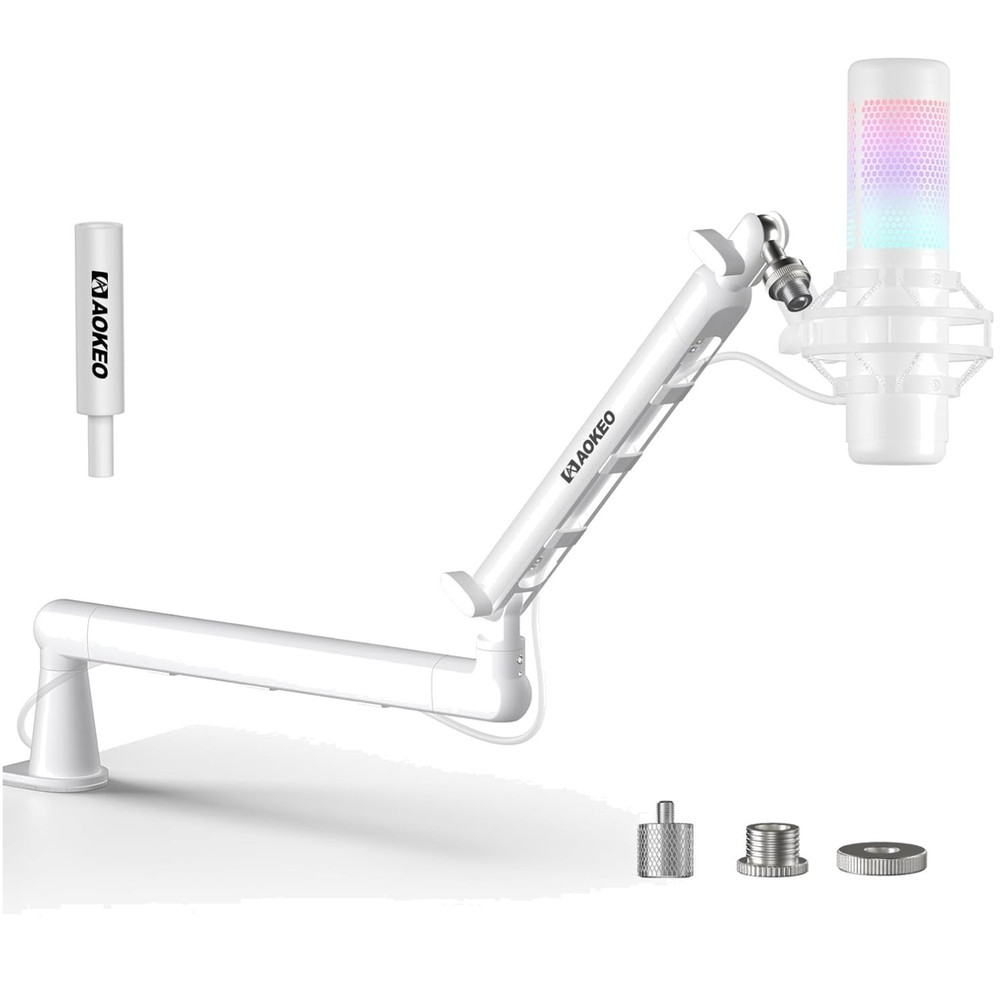 Flexible 360° Rotation Mic Arm Stand – Metal Construction