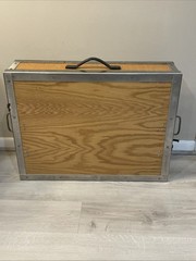 Vintage Heavy Duty Industrial Wood Flight Road Case ~31×23 Pro Audio Music Gear