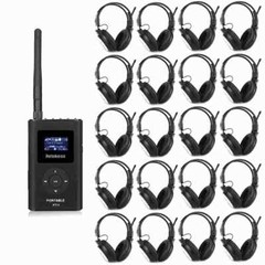 Retekess Tour Guide System Mic Transmitter 20 Headset Headphone Receiver Meeting
