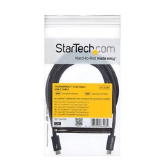 StarTech 2m Thunderbolt 3 20Gbps USB-C Cable – Black