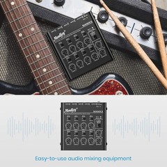 Ultra-Low Noise 8-Channel Audio Mixer for Professional Audio Applications