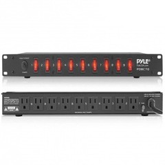 9 Outlet Rackmount Power Strip with Switches AC Noise Filter 15 Amp 1U 150 Jo…