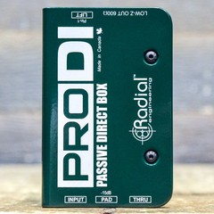 Radial Engineering ProDI Single-Channel (Mono) Passive Instrument Direct Box