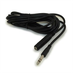 15ft 1/4inchinch Stereo EXTENSION Cable Male to Female 28AWG Nickel Plated