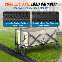 VEVOR 39 in Speed Bump 2000 lbs Cable Hose Protector Ramp Drop Over Cord Cover