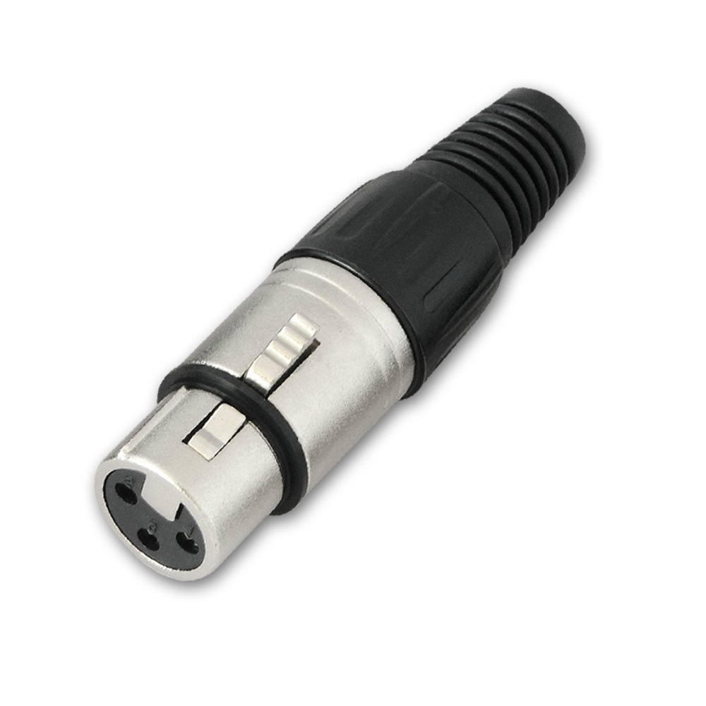 XLR Connector End – Female 3 Pin Microphone Plug for Audio and Video Equipment