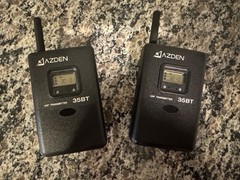 Azden 325UPR Dual-Channel Wireless Microphone System – 35BT Lav Packs- Excellent
