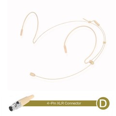 Hot Sale Headset Mic Headworn 1.2m 100-20KHZ Double Earhook For