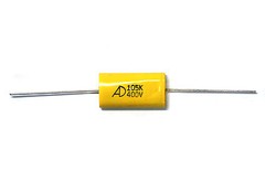 10pc MEA Metallized Polyester Film Capacitor 105K 105 1uF 400V K ±10% Axial AID