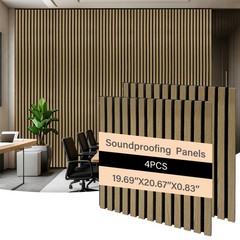 50x50CM Acoustic Panels 4PCS/Box – 4 Oak Finishes Sound Absorbing