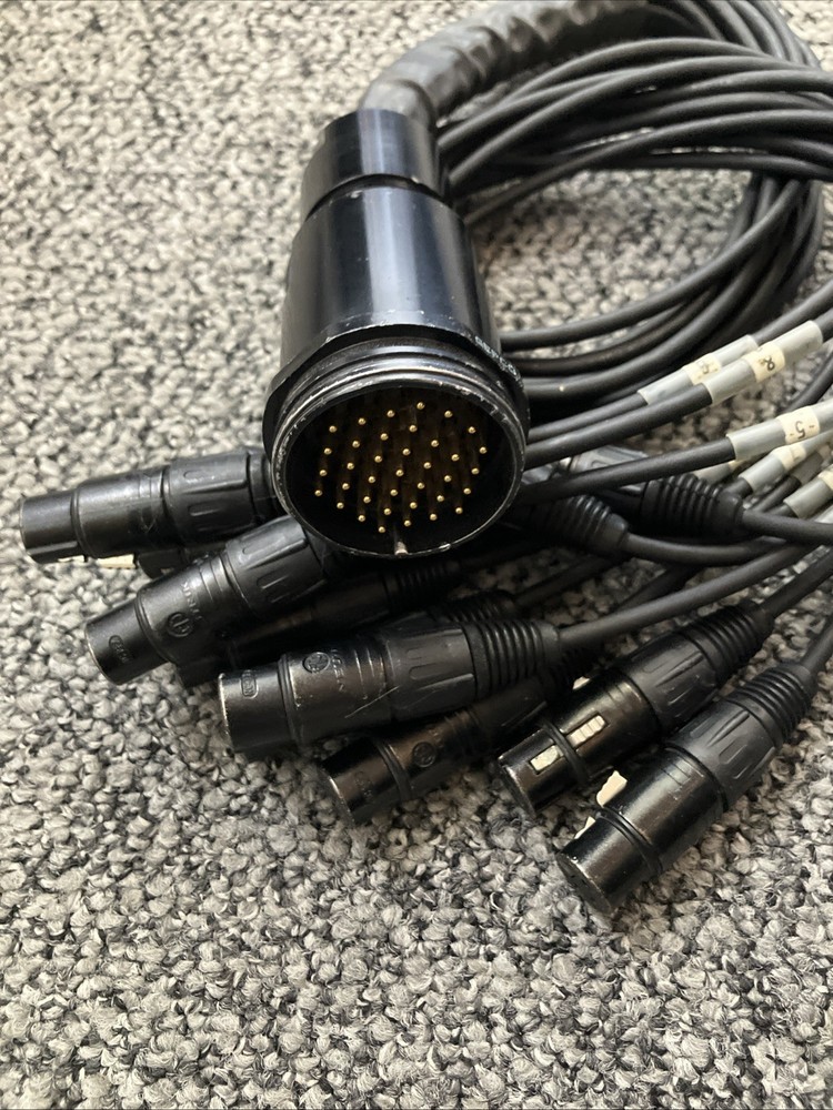 Gepco DT12 Breakout Fan Out XLR Female Cable 3ft TESTED