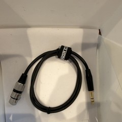 Senor CABLE XLR Male to 1/4in TRS Male Audio Cable Gold Plated 1:1 Single Black