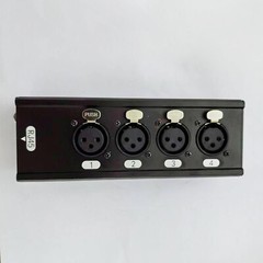 3-Pin 4 Channel XLR Male Female to Single Ethercon Audio Network Box Extender US