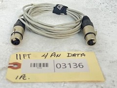 Neutrik 11FT 3 Pin XLR (M) To (F) XLR Data Cable #03136 (One)TRUEHEARTSOUND