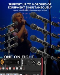 STRICH UHF Wireless XLR System 16 Channels 30M Distance For Mic Mixer PA Speaker