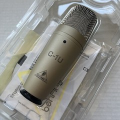 Behringer C-1U USB Studio Condenser Microphone W/ Manual IBM PC Computer Sing