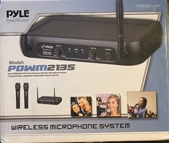 Pyle PDWM2135 Wireless Microphone System w/ Two Handheld Mic **See Details**