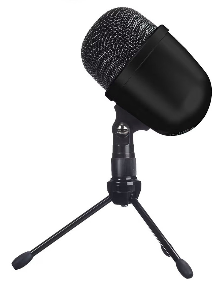 Amazon Basics Mini USB Condenser Microphone for Online Meeting, Gaming, Podcast