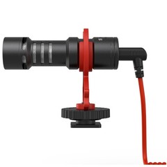 SmallRig Simorr Wave S1 Lite Compact On-Camera Shotgun Microphone, Bundle with V