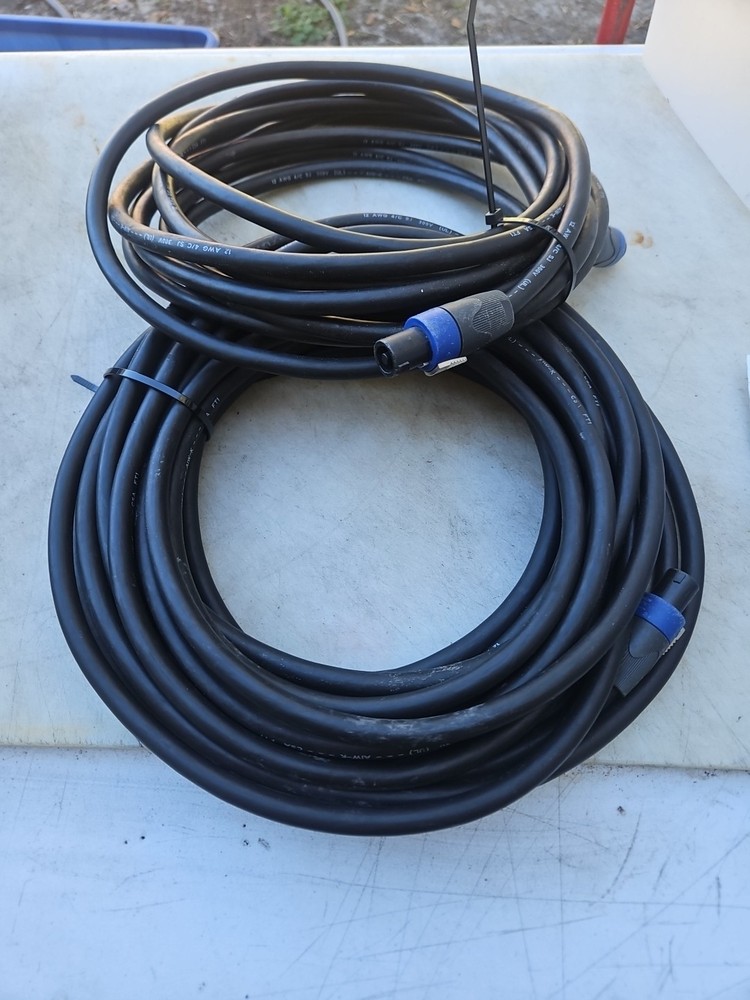 Stage Speaker Stage Cable Power Lot Plz See Pics And Read Full Description