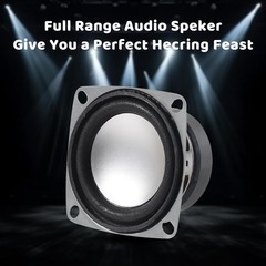 DWEII 6Pcs 2″ 4Ohm 3W Full Range Audio Speaker Stereo Woofer Loudspeaker