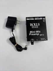 ROLLS MP13 Mini-Mic Preamp Phantom Power W/ Power Supply – Tested Works