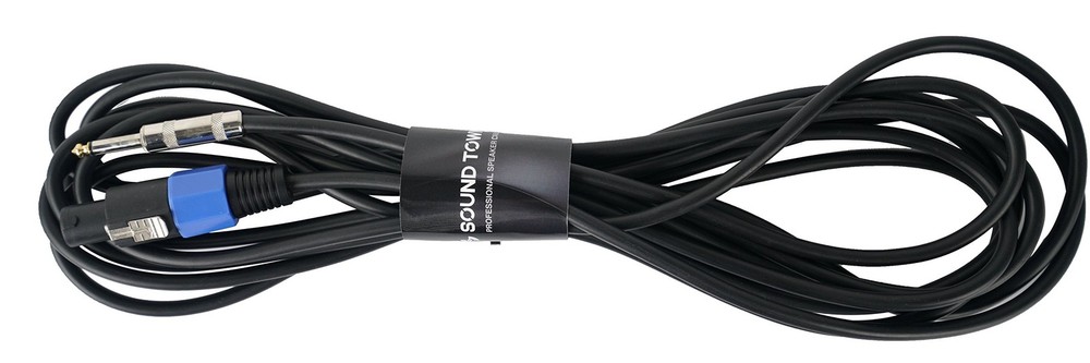 Speakon To 1/4 Inch Speaker Cable 25 Feet 12 Gauge 2 Conductor Male STC12NJ25