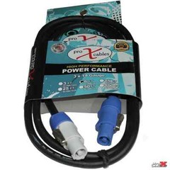 6 Prox PowerCon Cables 6 ft Blue A to Gray B Connectors 14 AWG