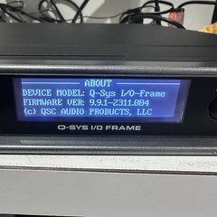 QSC Audio Products, LLC Q-SYS I/O FRAME w/ 3x CODP4 Cards – Rack Mountable