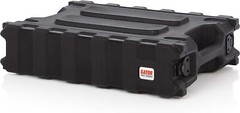 Gator Cases Pro Series Rotationally Molded 2U Rack Case with Shallow 13″ Depth