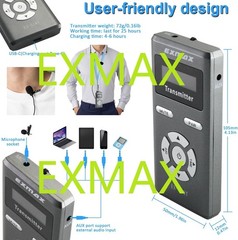 EXMAX-EX-318 Voice Wireless Tour Guide System Audio for Church,Teaching,Training