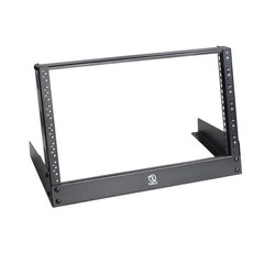 6U Desktop Rack for Audio & Network Devices 19 Inch 2 Post Table Top Rack Mou…