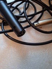Wired Handheld/Stand-Held Microphone w/ XLR Cable, Black/Silver LOOK!!