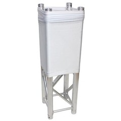 ProX XTC-SQ328TS-W White 3.28′ 1M Lycra Cover Scrim Sleeve Fits 12″ Quad Truss