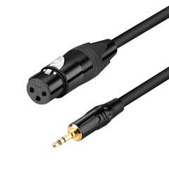 3.5mm 1/8 Inch TRS Male to XLR Female Audio Microphone Cable B39