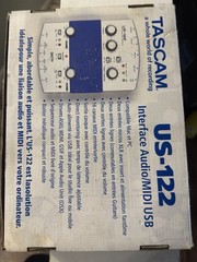 Tascam US-122 USB 2.0 Audio/MIDI Interface – MINT In Box W/ 1 Cord