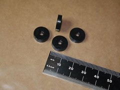4 SORBOTHANE VIBRATION ISOLATION RINGS 1/2in DIA 1/8in HT 1/8in Hole 12.7×3.2mm