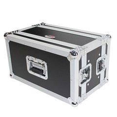ProX X-6U7D 6U Deluxe Effects Rack 7 In Deep Rail to Rail | W-Handles Heavy duty