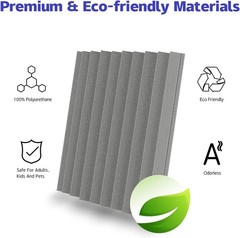 6-24- 96 x Acoustic Foam Panels Studio Noise Soundproofing Wall Tiles 12*12 inch