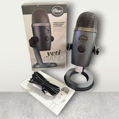 Blue Yeti Nano Shadow Grey Premium USB Microphone for Recording/Streaming